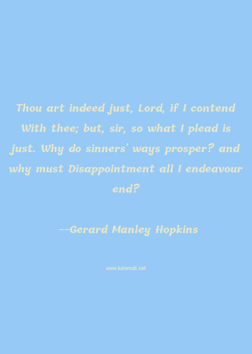 Gerard Manley Hopkins Quotes Thoughts And Sayings Gerard Manley Hopkins Quote Pictures