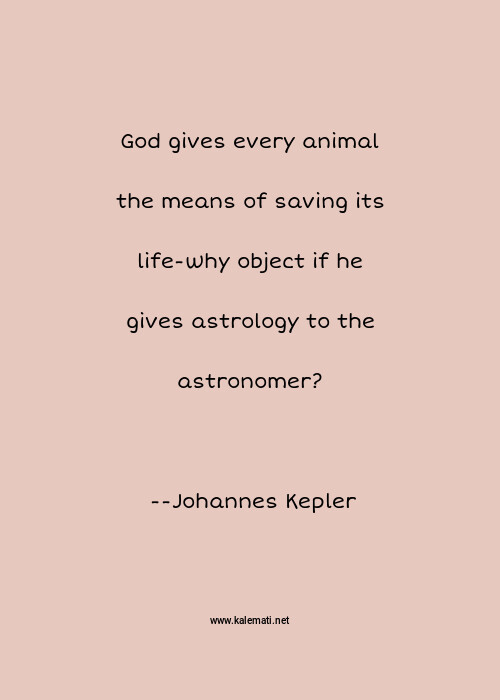 johannes kepler astrology quote